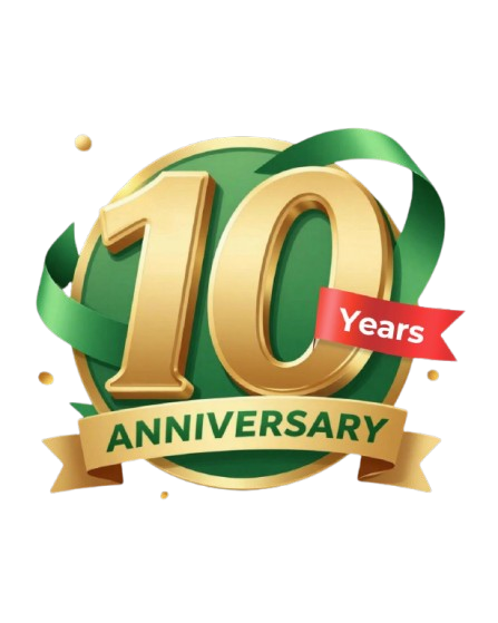Women of Glory Foundation 10th Anniversary Logo