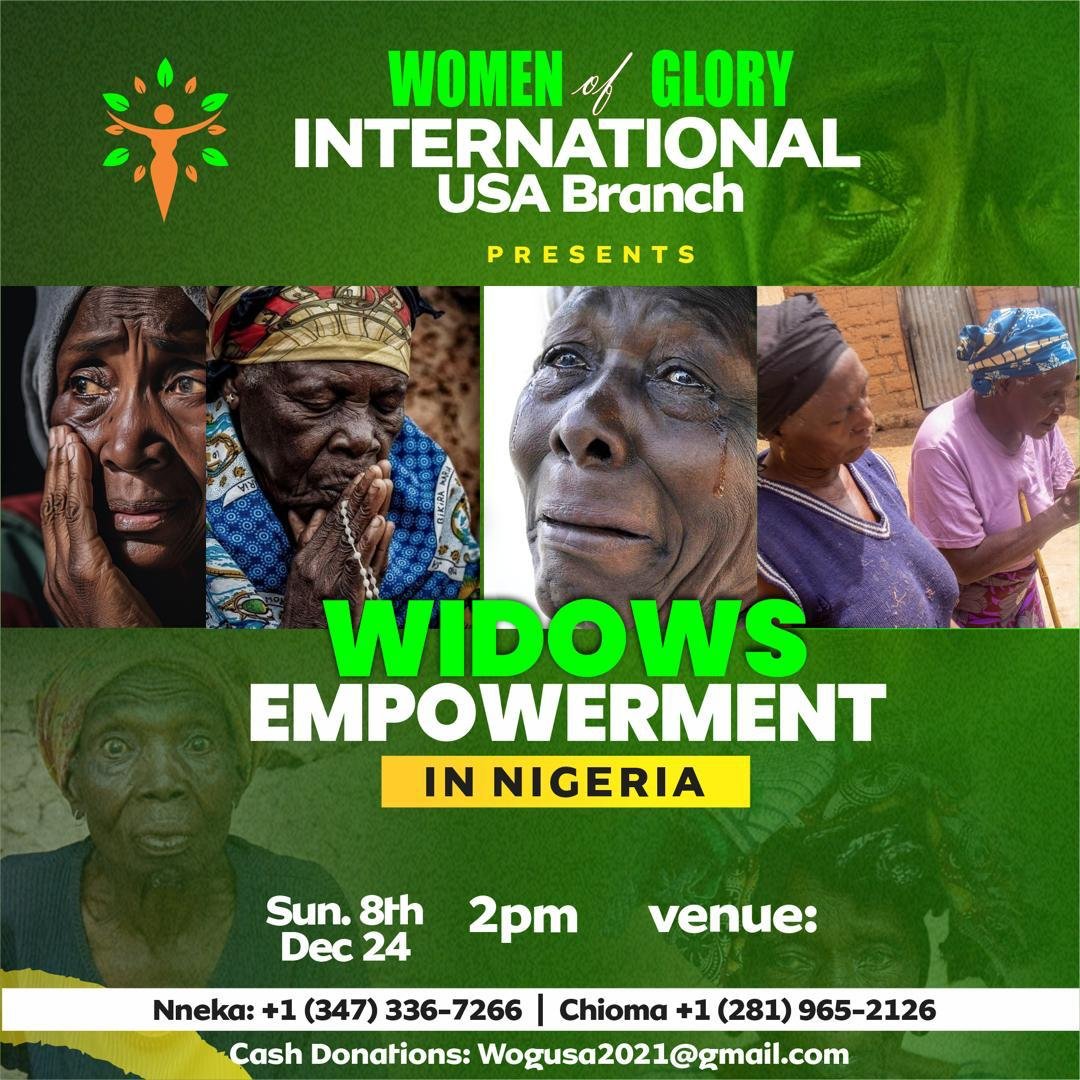 Widows Empowerment in Nigeria - Women of Glory International USA Branch